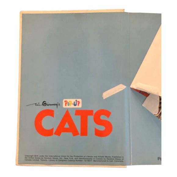 VTG Eric Gurney's Pop Up Cats HC Book 1974 Random House HTF READ DESCRIP… - Picture 6 of 11